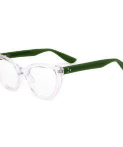 FASHION CAT-EYE RIVET GLASSES