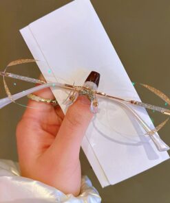 WOMEN'S DIAMOND RIMLESS ANTI-BLUE LIGHT PRESBYOPIA GLASSES