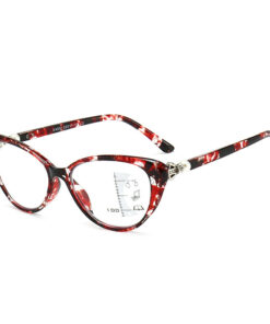 LADIES FASHIONABLE CAT EYE ZOOM HD ANTI-BLUE LIGHT READING GLASSES