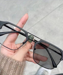 OPTIGEMS 2024 New fashionable retro half-rim color-changing glasses