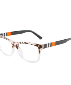 SQUARE FASHION RETRO STRIPED GLASSES