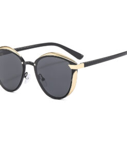 FASHION CAT-EYE METAL POLARIZED SUNGLASSES