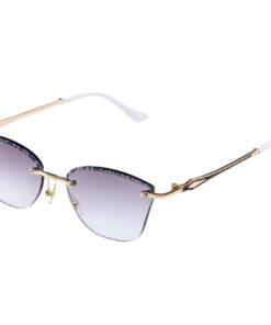 FASHION PC FRAMELESS METAL TRIMMED SUN GLASSES