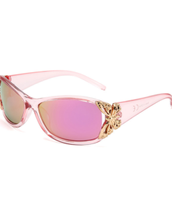 FASHION LARGE FRAME METAL BUTTERFLY POLARIZED SUNGLASSES