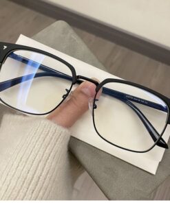 MEN'S BUSINESS HALF-RIM MYOPIA GLASSES