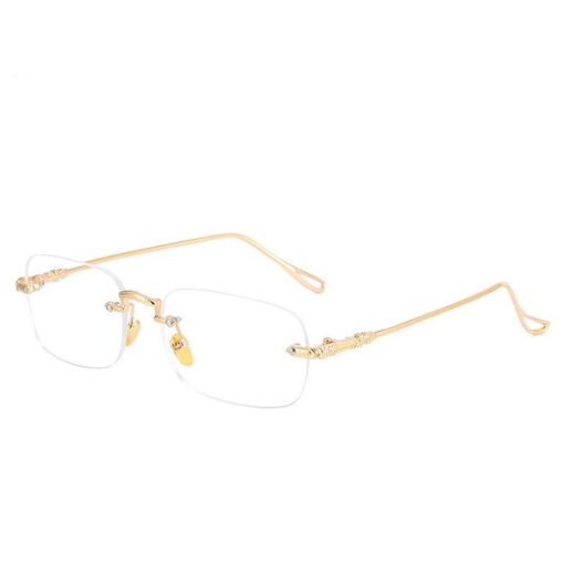 OPTIGEMS 2024 New business rimless metal color-changing glasses
